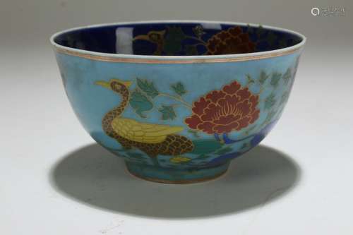 A Chinese Myth-beast Estate Porcelain Fortune  Cup