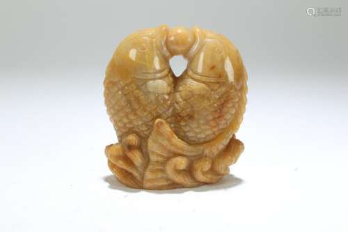 A Chinese Fengshui-fortune Estate Jade-curving Figure