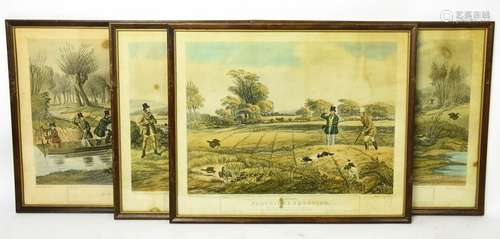 Turner Hunt English Hunt Scene Colored Engravings