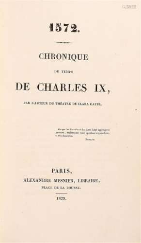MERIMEE (Prosper). CHRONICLE OF THE TIME OF CHARLE…