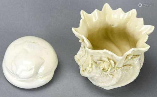 Tiffany Porcelain Trinket Dish & Belleek Vase