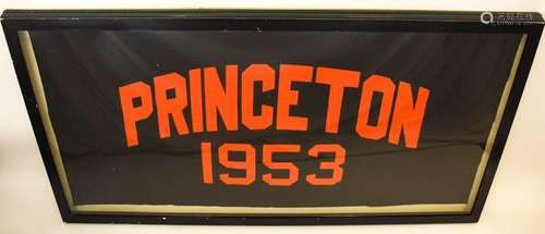 Large Vintage Princeton 1953 Collegiate Banner