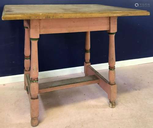 Country Style Hand Painted Pine Table