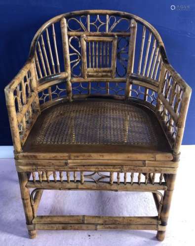 Victorian Bamboo Caned Chair