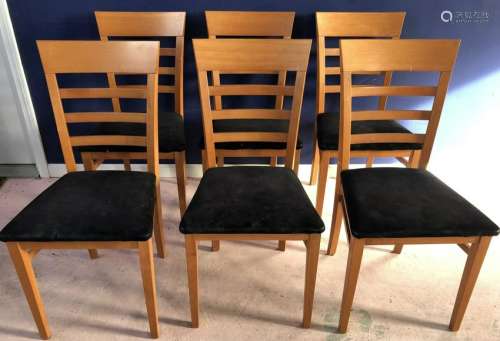 Set 6 A. Sibau Italy Contemporary Dining Chairs