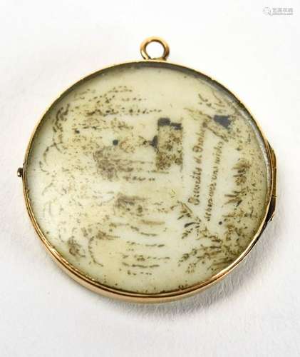 Antique Georgian Era Mourning Sentimental Pendant