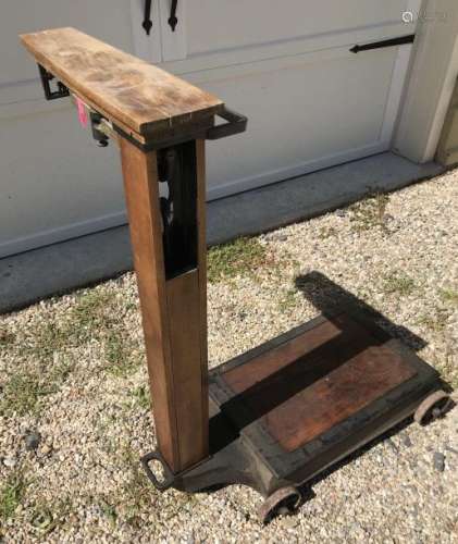 Antique Wood & Iron Scale Made by Fairbanks