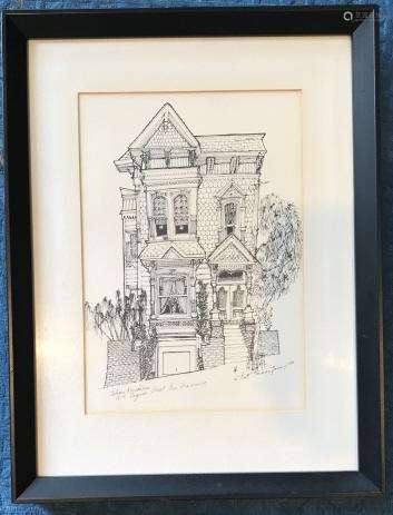 Pencil Signed Scott Sherman San Francisco Print