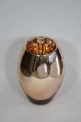 Art Deco Vase, Tomeco Slovaquie, kupferfarben, H.: 31 cm, Flecken, Kratzer.- - -27.00 % buyer's