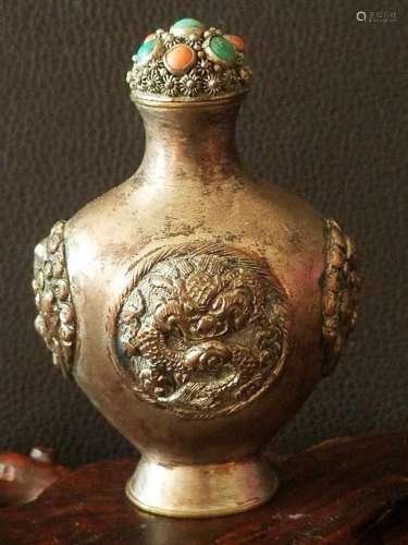 A Bronze Snuff Bottle
