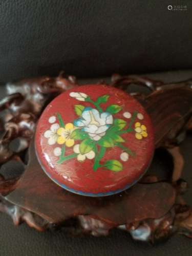 Two Cloisonne Powder Compacts