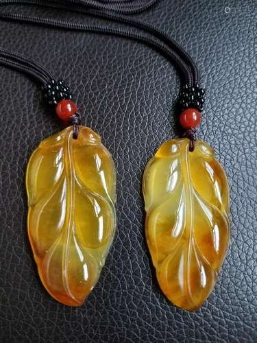 A Pair of Topaz Pendants