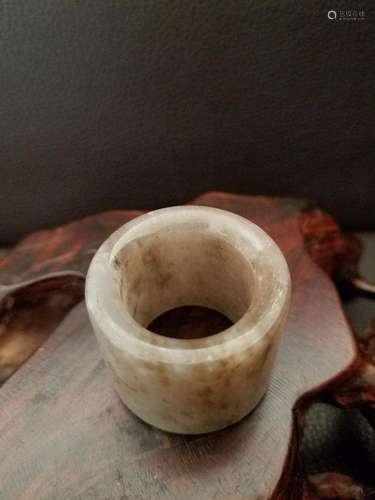 A Hetian Jade Finger Ring