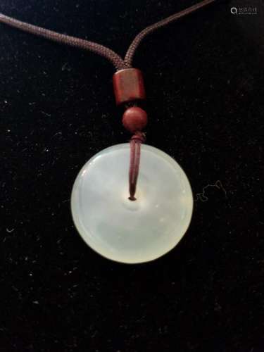 A White Jade Peace Button