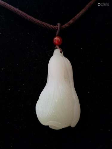 A Hetian Jade Carved Cabbage