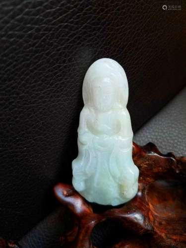 A Jade Carved Guanyin Buddha