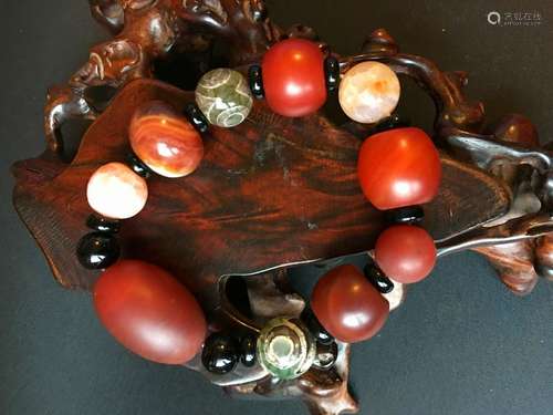 All natural Multi treasure bead bracelet