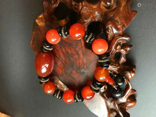 All natural Agate beads bracelet