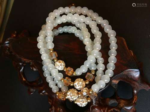 All natural Agate Bead Necklace