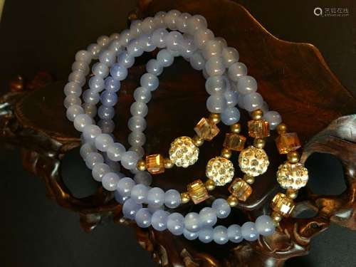All natural Agate Bead Necklace