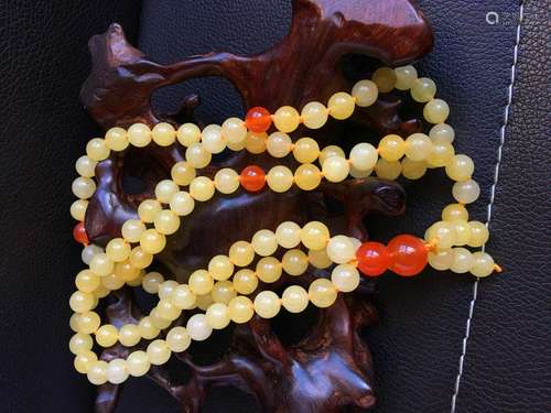 All natural Quartzose jade bead Necklace