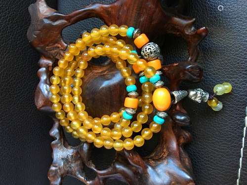 All natural Agate Bead Necklace