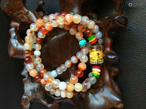 All natural Agate Bead Necklace