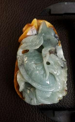 All natural coloredÂ jade Pendant