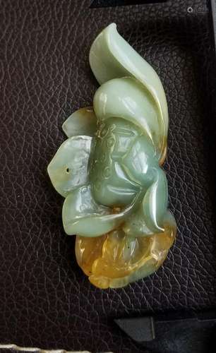 All natural coloredÂ jade Pendant