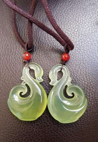 All natural Xiuyan Jade pendant