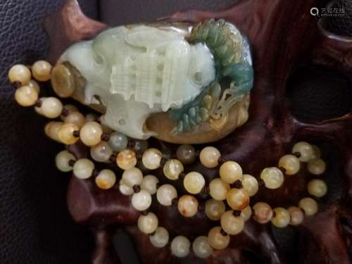 All natural coloredÂ jade Pendant