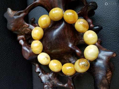 All natural Yellow white old jade Pendant