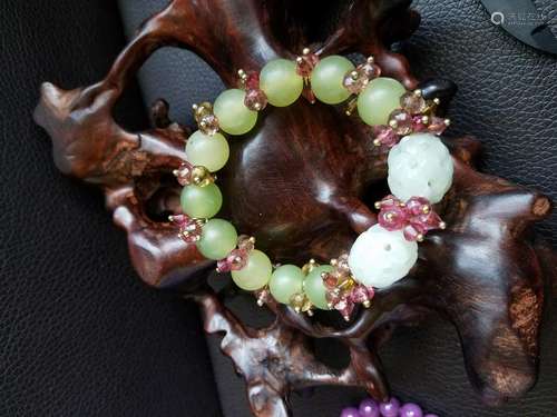 All natural Hotan jade Bracelet