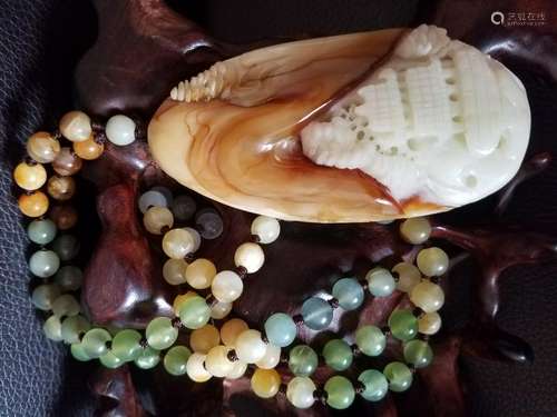 All natural coloredÂ jade Pendant