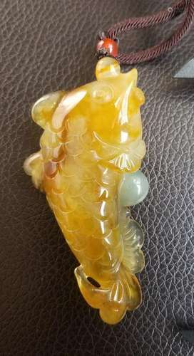 All natural coloredÂ jade Pendant