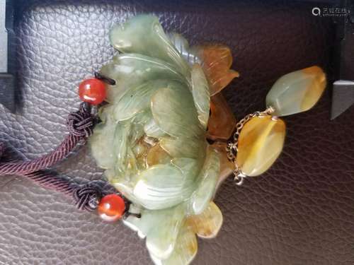 All natural coloredÂ jade Pendant