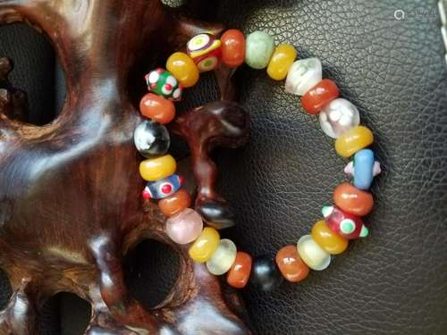 All natural Multi treasure bead bracelet