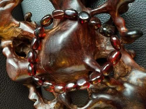 All natural Amber Bead Bracelet