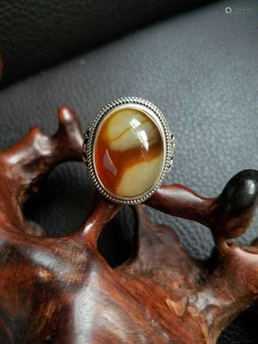 All natural topaz ring