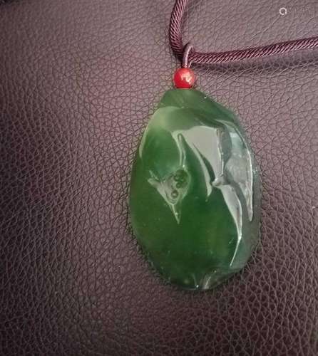 All natural Xiuyan Jade pendant