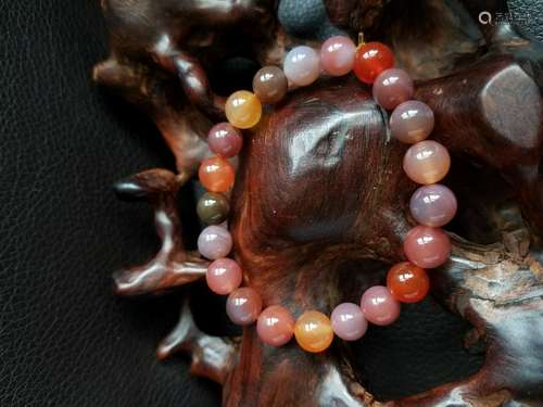 All natural SouthRedAgate Bead Bracelet