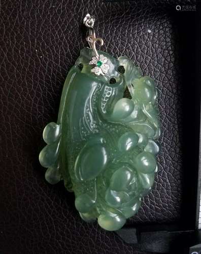 All natural Xiuyan Jade pendant