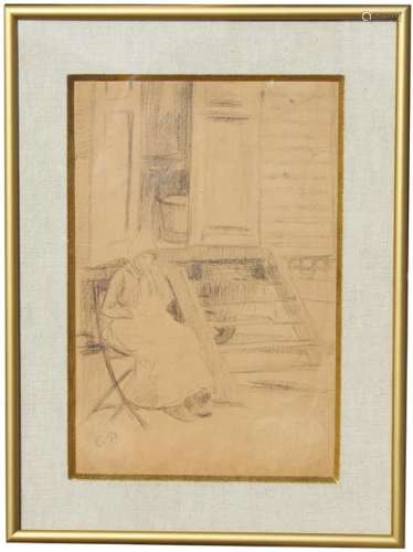 Camille Pissarro (1830 - 1903) Pencil Drawing