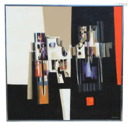 John Dineen (20th C.) Monumental Abstract