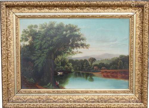 Hudson River School River Landscape