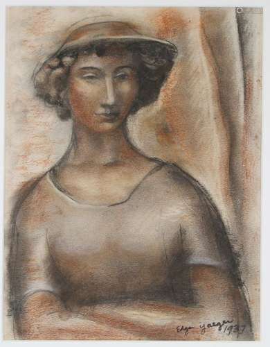 Edgar Yaeger (1904 - 1997) Pastel