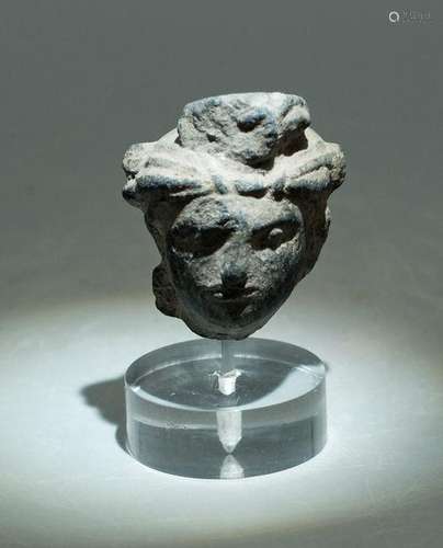 Gandharan Stone Head - Indus Valley 4th C. AD