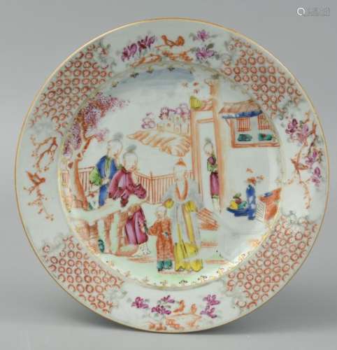 Chinese Cantonese Export Plate, Qianlong Period