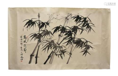 An Ink Painting of Bamboo by: Song Wenzhi