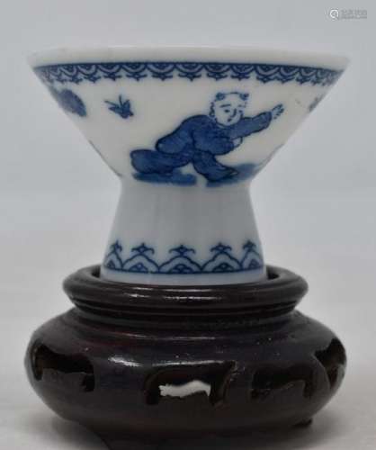 Chinese Blue and White Eyewash Cup